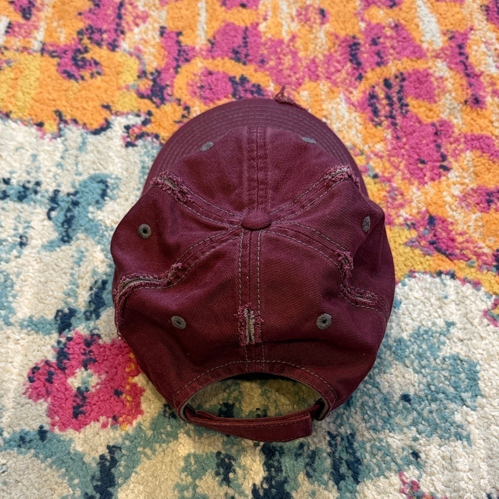District Women's Burgundy Mountain Cap - Picture 2 of 4